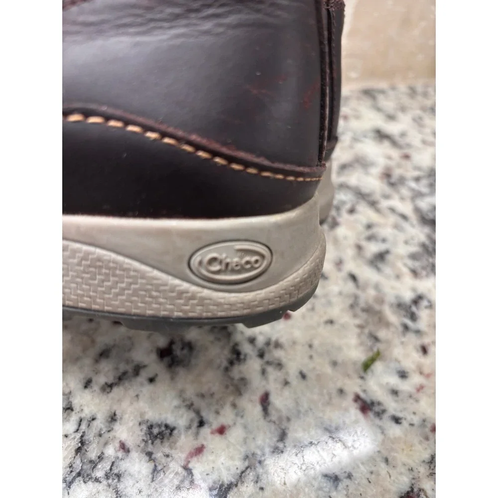 Chaco Ember‎ Leather Hiking Boots Women's 8 Mahogany Burgundy Gorpcore